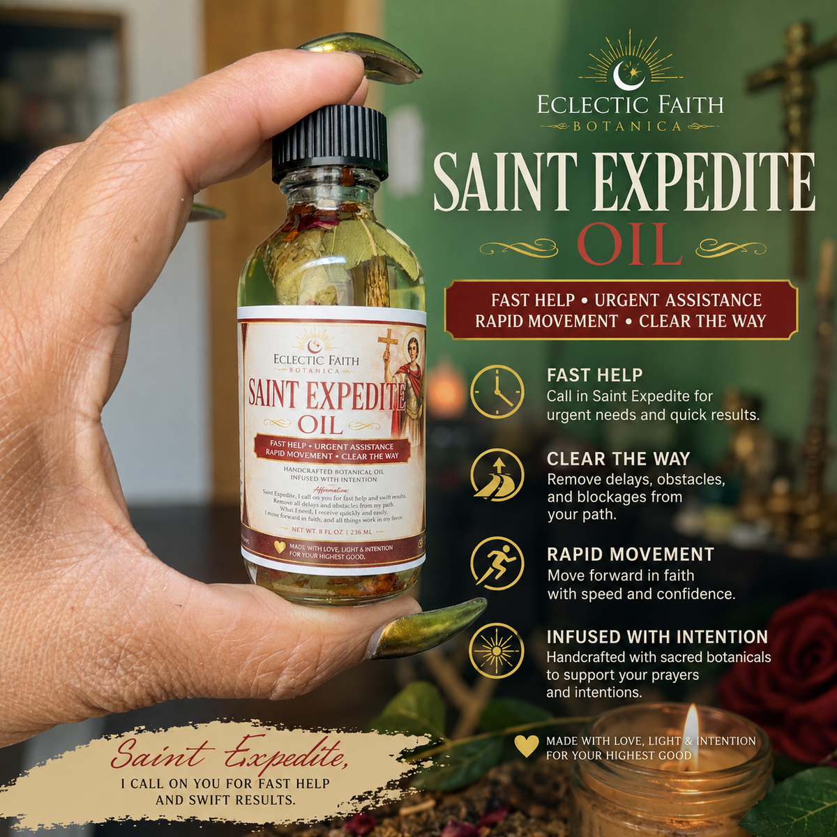 Saint Expedite Oil 2oz