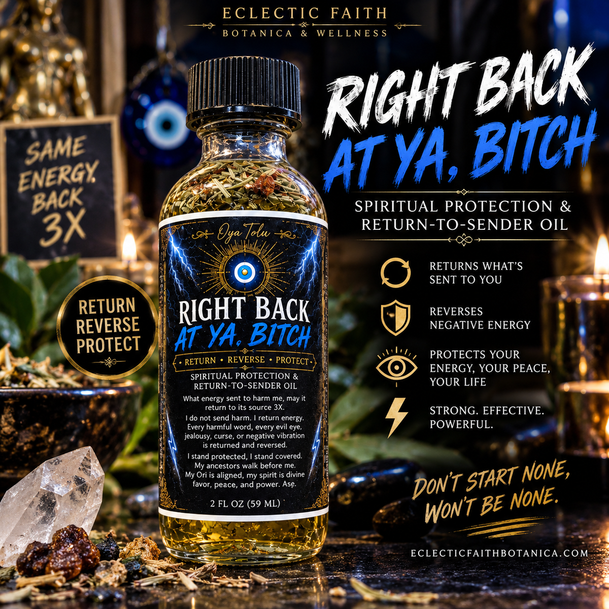 Right back at ya Bitch! Oil 2oz