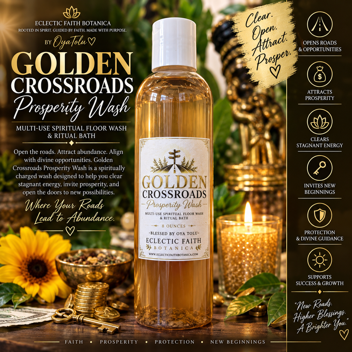 Golden Crossroads Prosperity Wash 8oz